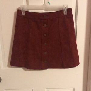 Forever 21 suede skirt